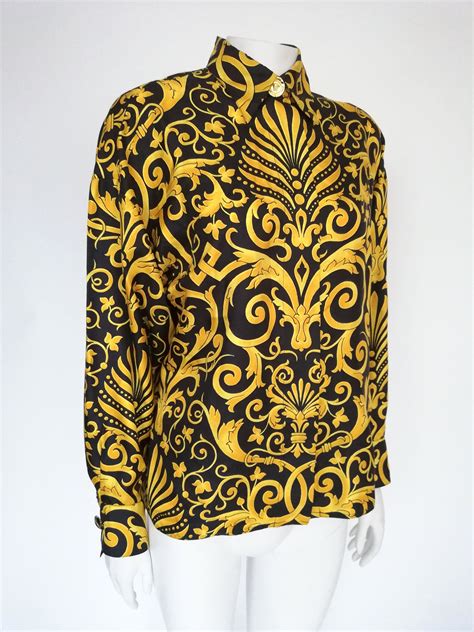 vintage versace blouse|versace tees for women.